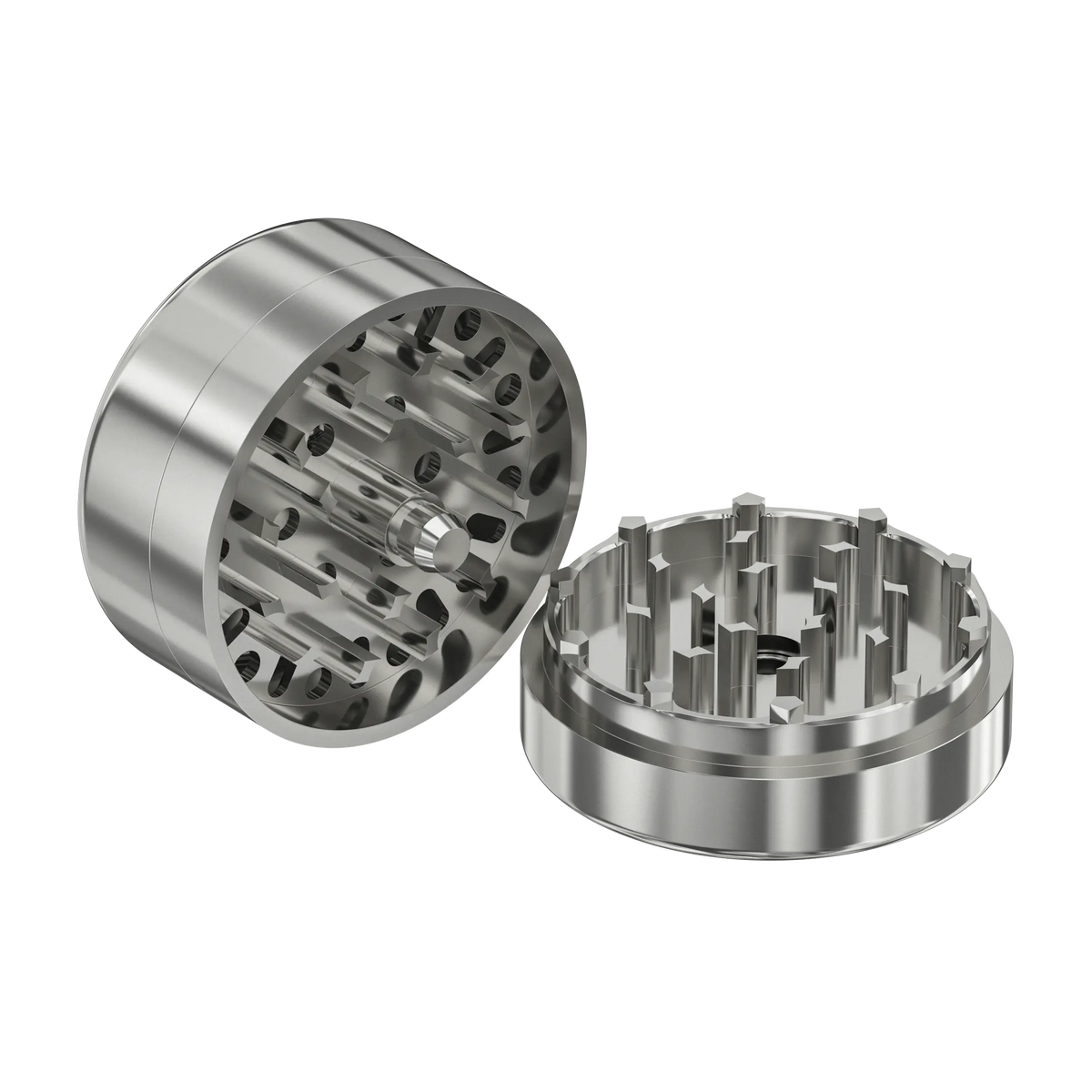 Cyber Bearing Grinder: beide Mahlhälften nebeneinander