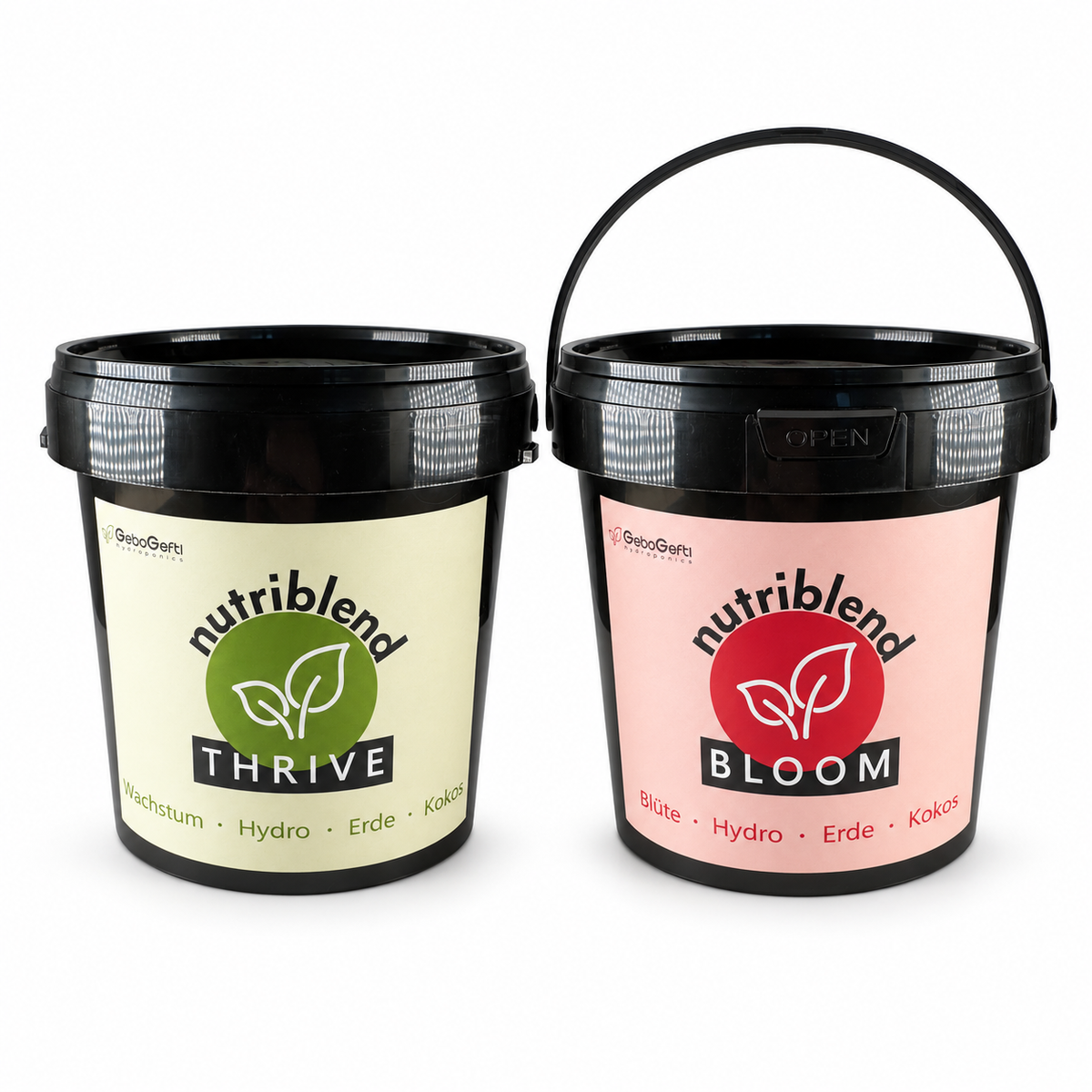 NutriBlend Thrive + Bloom – Dünger-Set, 2 × 500 g – Produktansicht