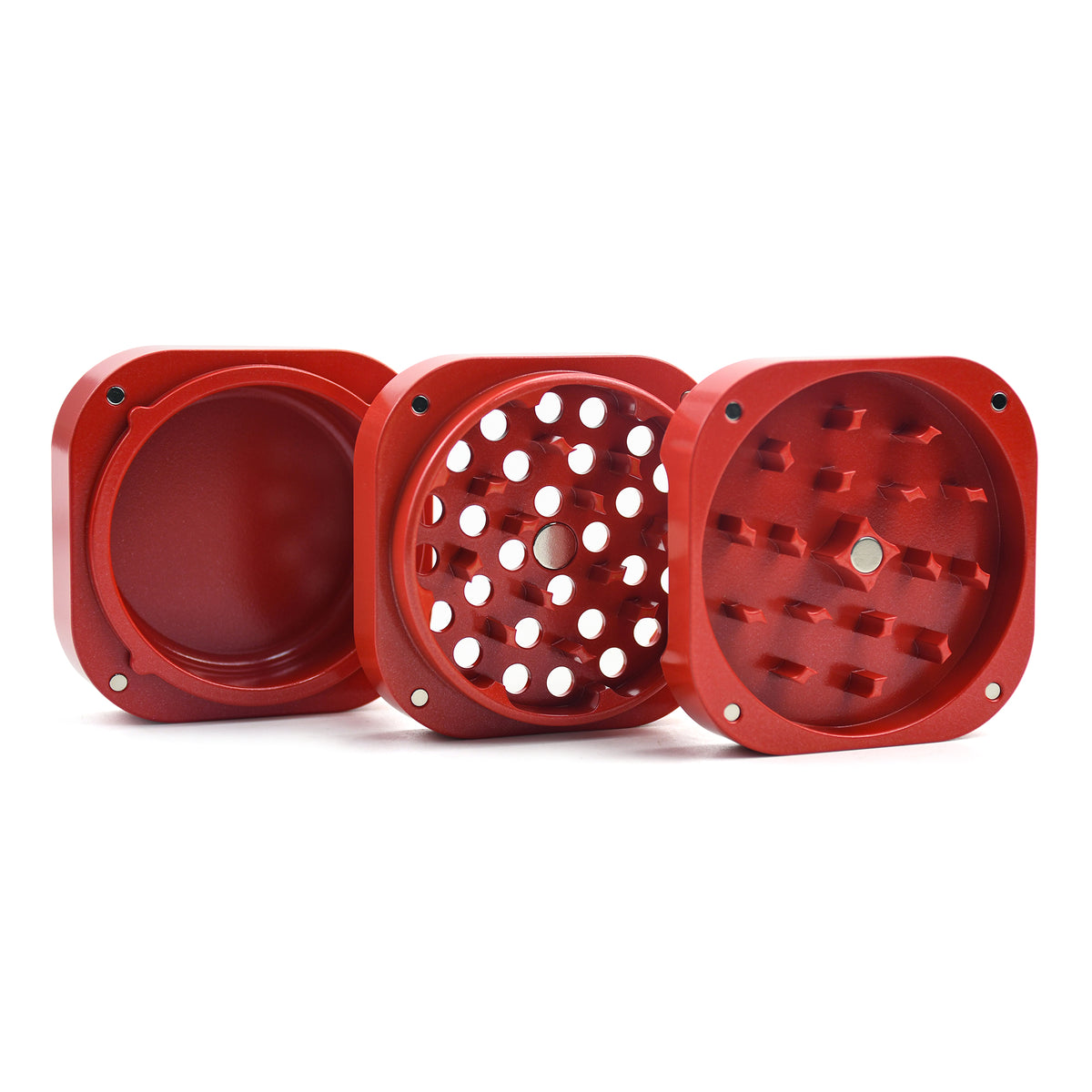 Premium Square Grinder – magnetisch, 63 mm, keramikbeschichtet