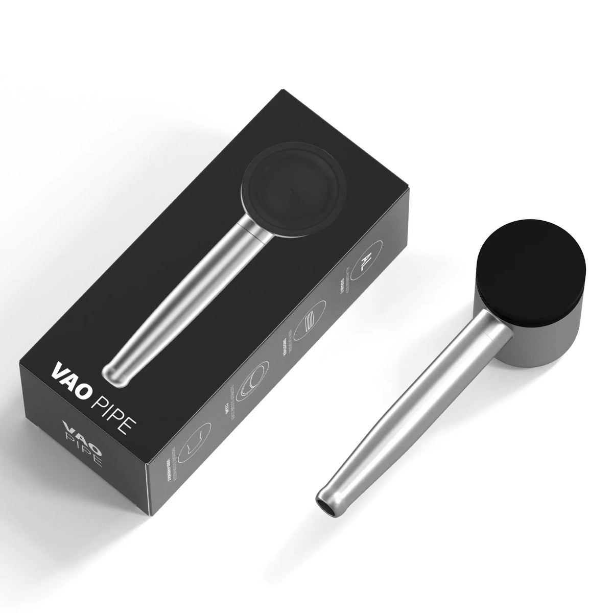 VAO Pipe – Premium Pfeife aus Flugzeugaluminium (Schwarz)