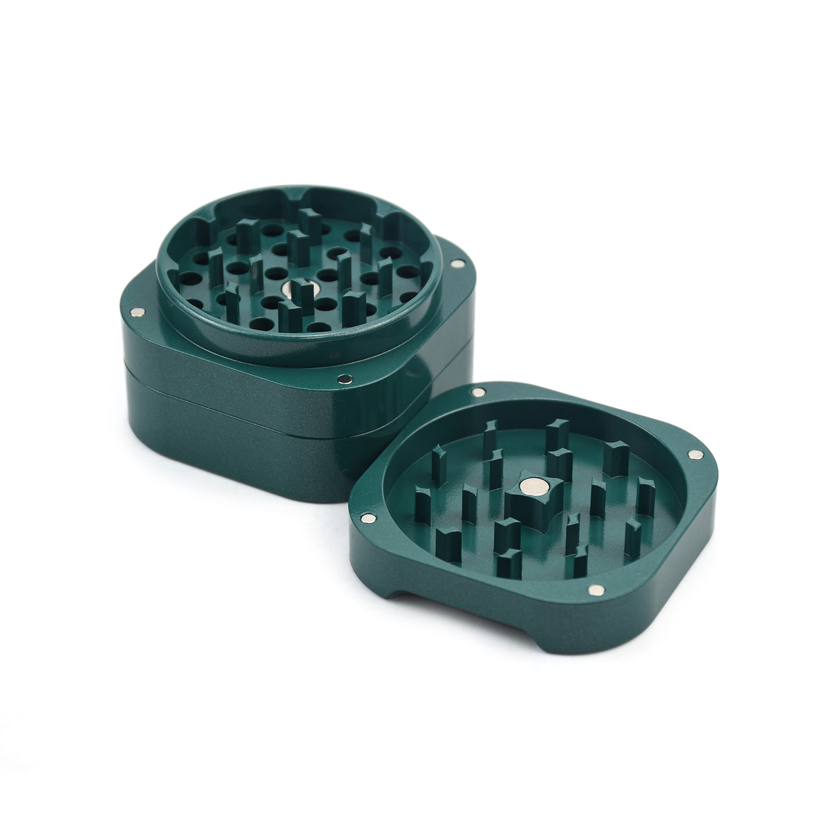 Premium Square Grinder – magnetisch, 63 mm, keramikbeschichtet