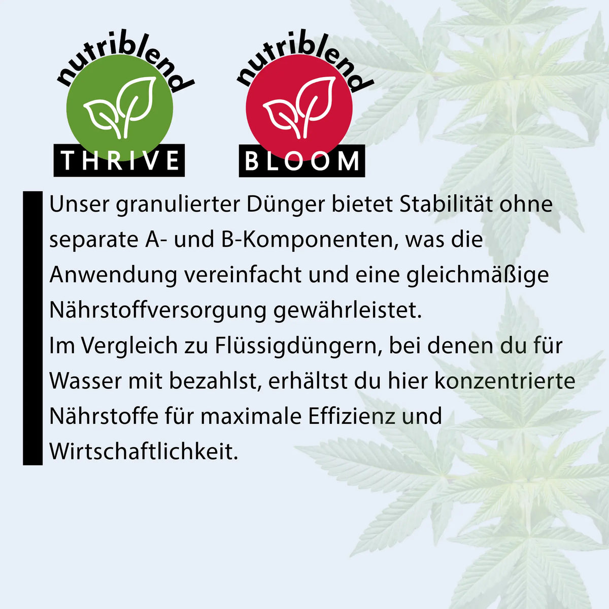 NutriBlend Dünger Grow Set | Thrive &amp; Bloom | 1 KG Gebo Gefti hydroponics