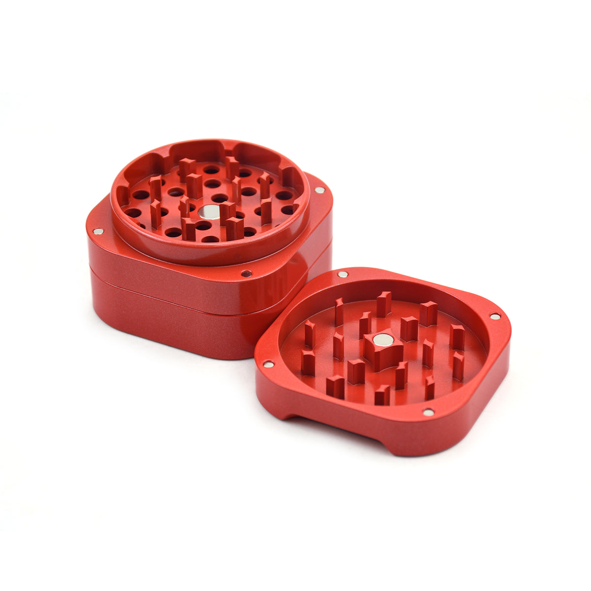 Premium Square Grinder – magnetisch, 63 mm, keramikbeschichtet