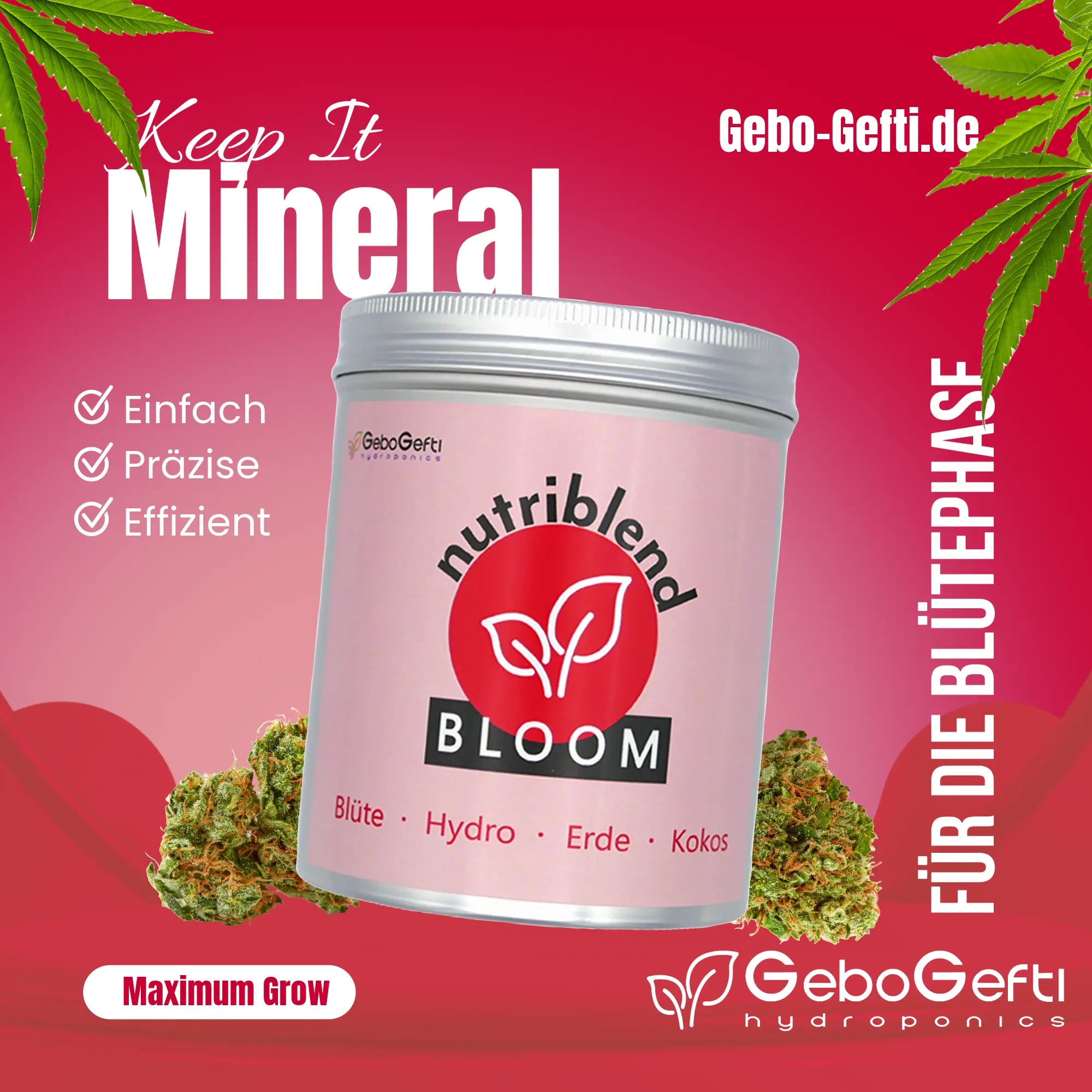 NutriBlend Bloom | Blütedünger | 500 Gramm Gebo Gefti hydroponics
