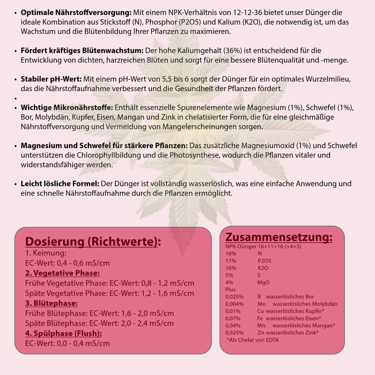 NutriBlend Bloom | Blütedünger | 500 Gramm Gebo Gefti hydroponics
