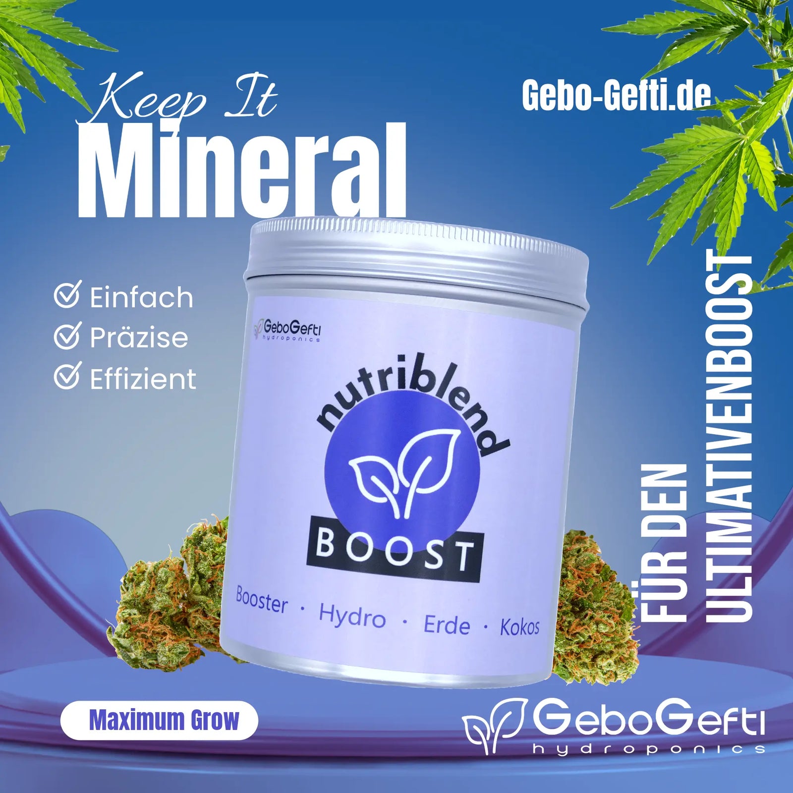 NutriBlend Boost | Blütebooster | 500 Gramm Gebo Gefti hydroponics