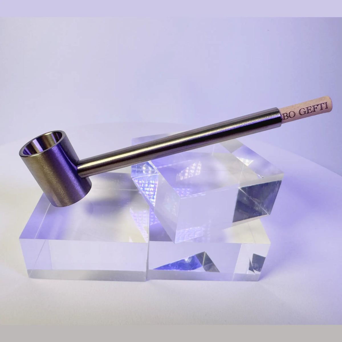 Titanpfeife GG-Titan | sieblos &amp; hygienisch | inkl. 40x Aktivkohlefilter Gebo Gefti