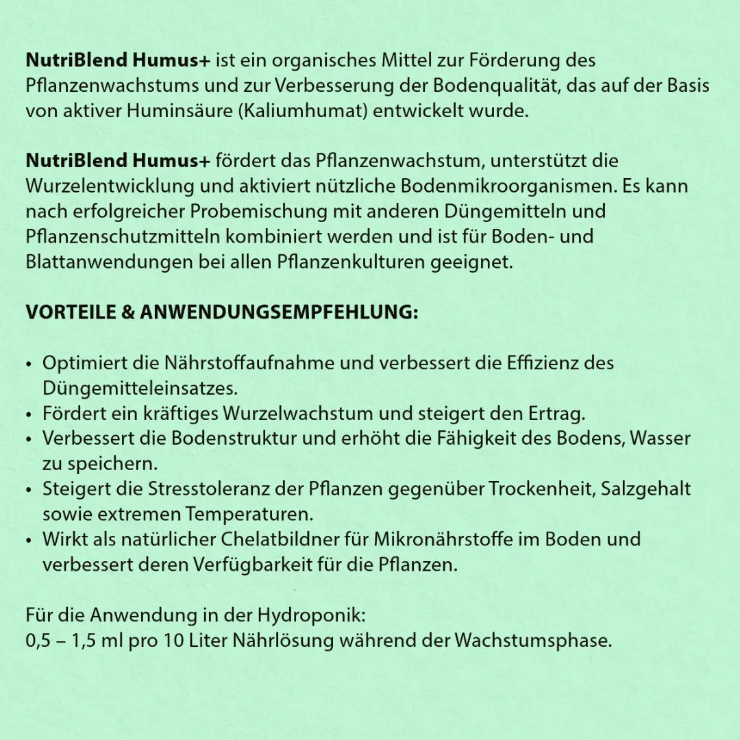 Eine detailbeschreibung von Humus+ Nutriblend