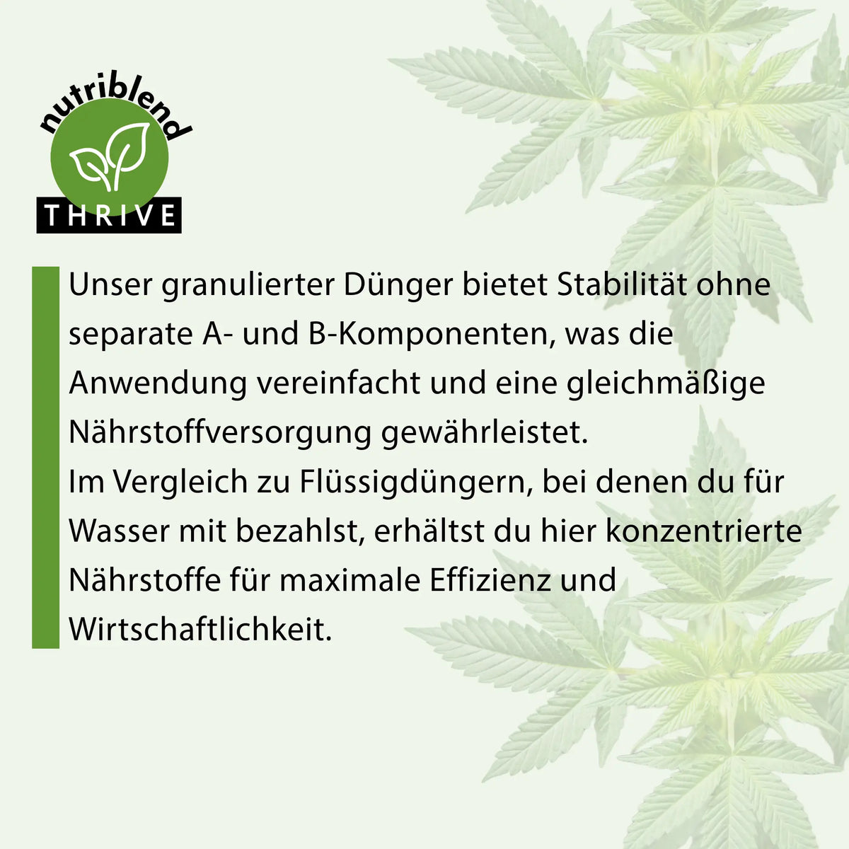 NutriBlend Thrive | Wachstumsdünger | 500 Gramm Gebo Gefti hydroponics
