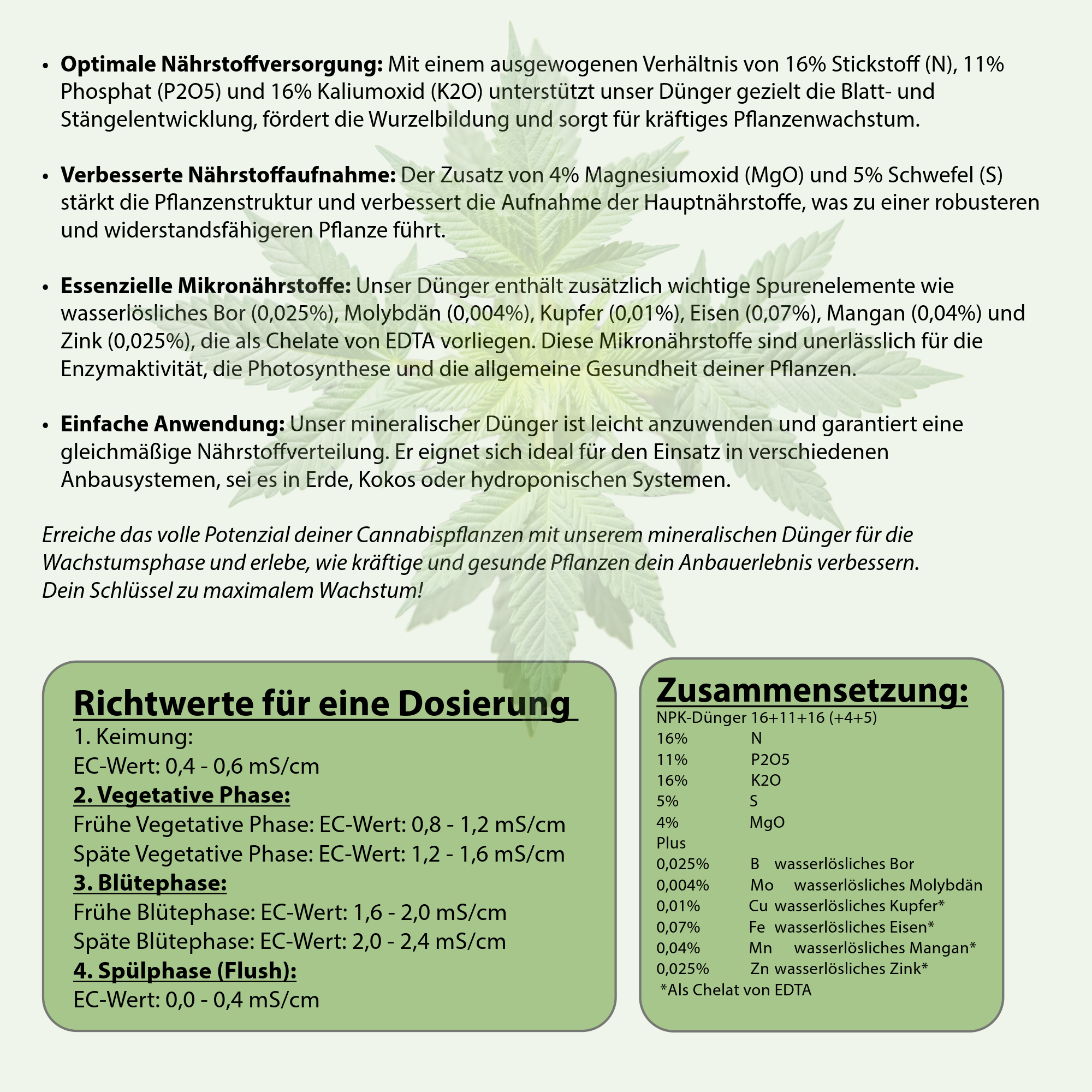 NutriBlend Thrive | Wachstumsdünger | 500 Gramm