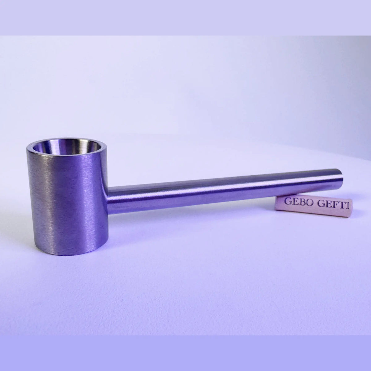 Titanpfeife GG-Titan | sieblos &amp; hygienisch | inkl. 40x Aktivkohlefilter Gebo Gefti