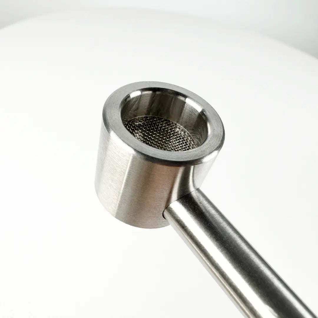 Edelstahl Pfeife HeavyHit316 | Smoking Pipe | Pferdeleder Case/Hülle Gebo Gefti hydroponics