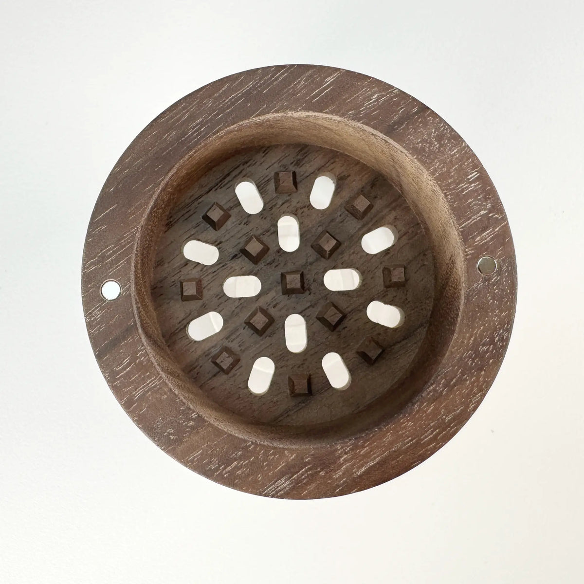 Hochwertiger Grinder aus Walnussholz und Glas – 57 x 64 mm Gebo Gefti hydroponics
