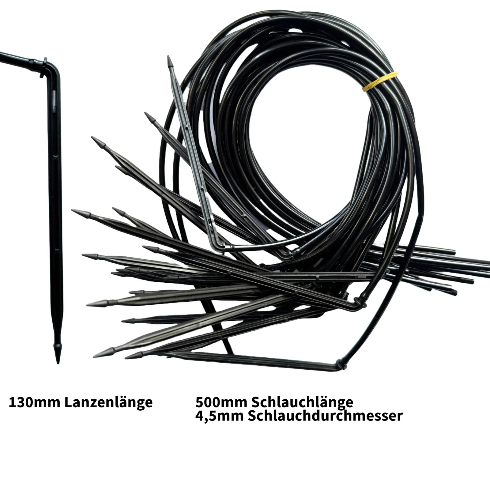 Drip Lanzen mit 50cm Schlauch 4,5mm | 20 Stück Gebo Gefti hydroponics