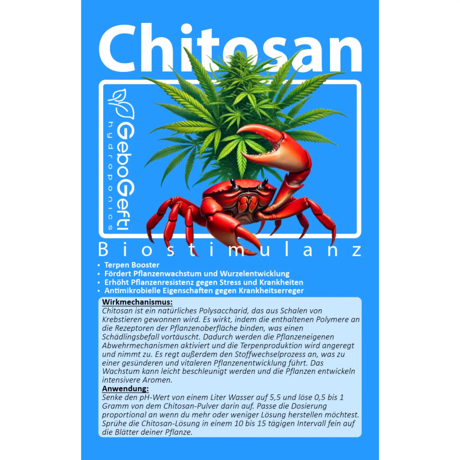 Chitosan 10 Gramm Gebo Gefti hydroponics